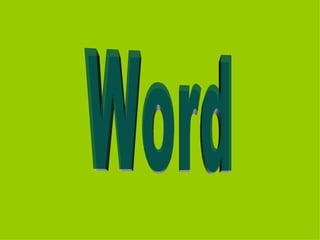 Word tutorial