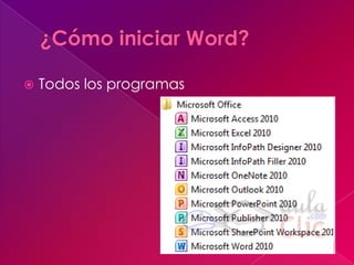   Todos los programas
 