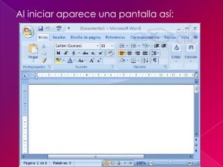 Al iniciar aparece una pantalla así:
 