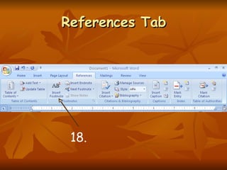 References Tab 18. 