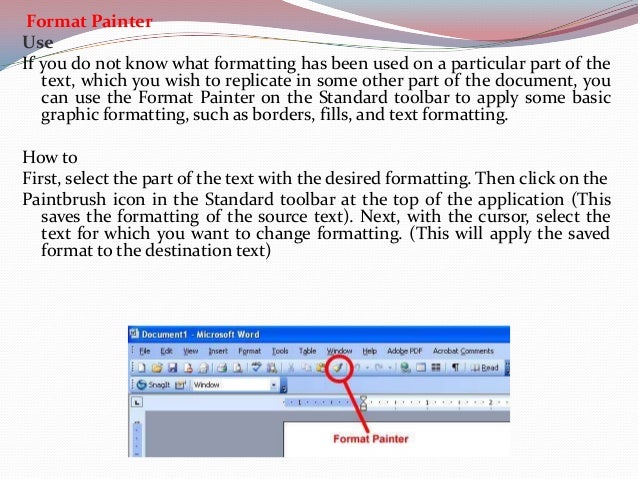 Using Paintbrush In Word Using Paintbrush In Word