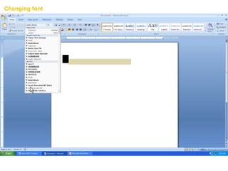 Welcome to this lecture
Changing font
 