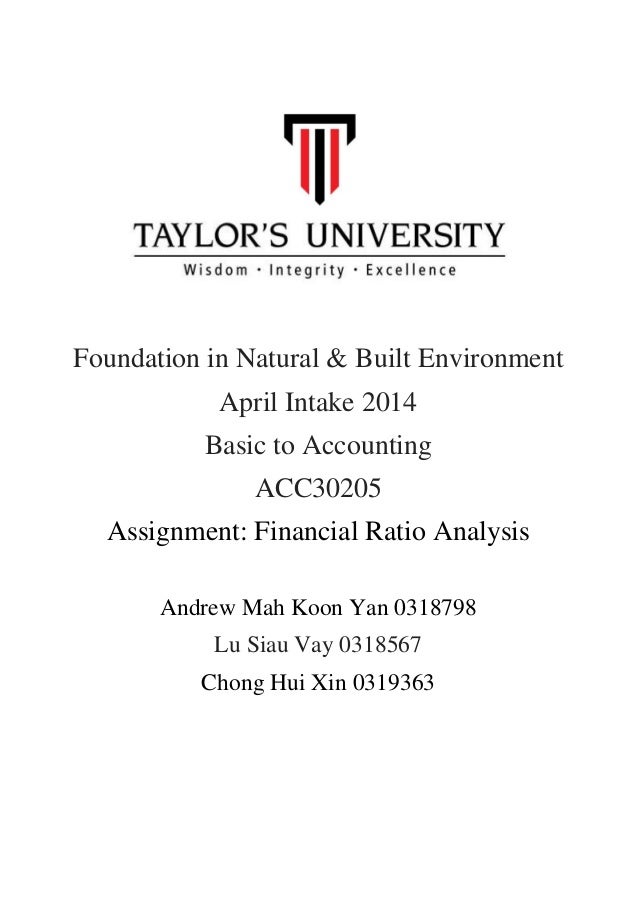Financial management accounting 503 final assignment