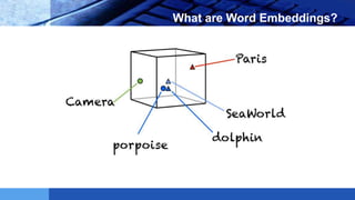 LOGO What are Word Embeddings?
 