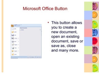 Microsoft Open Button Word lesson1 | PPT