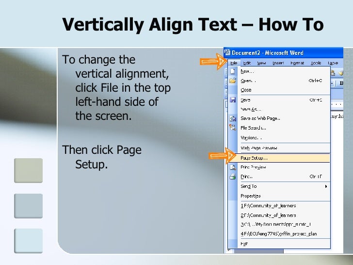 set horizontal and vertical alignment in word set horizontal and vertical alignment in word