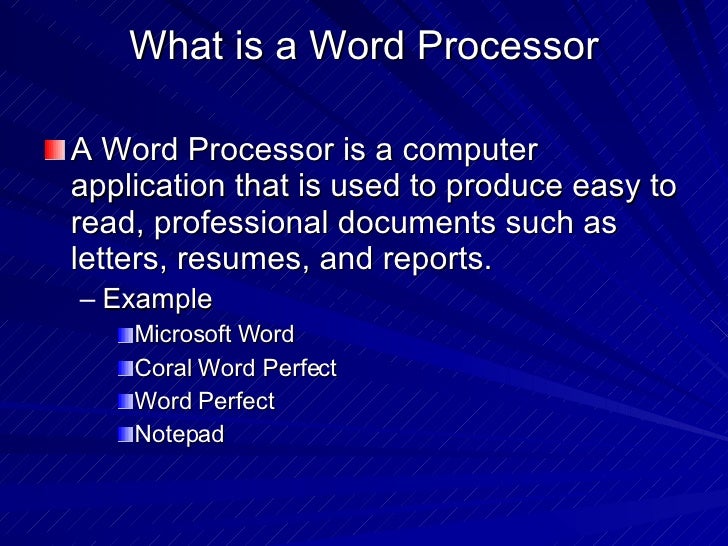Word processing