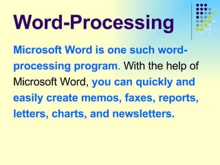 Word Processing | PPT