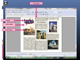 Tres columnas




Fontwork


Fondo de página




Insertar Imagen
 