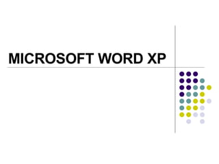 MICROSOFT WORD XP 