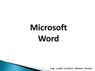 Microsoft Word Ing.  Liceth  Carolina  Altamar  Perales 