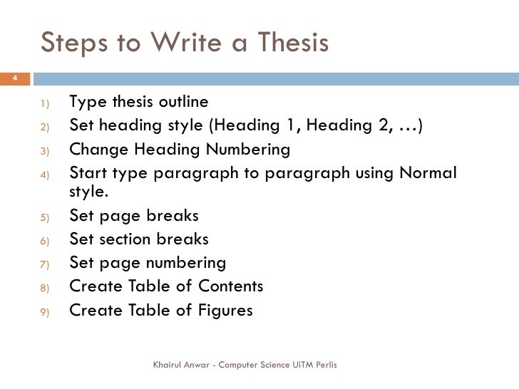 master thesis word 2007