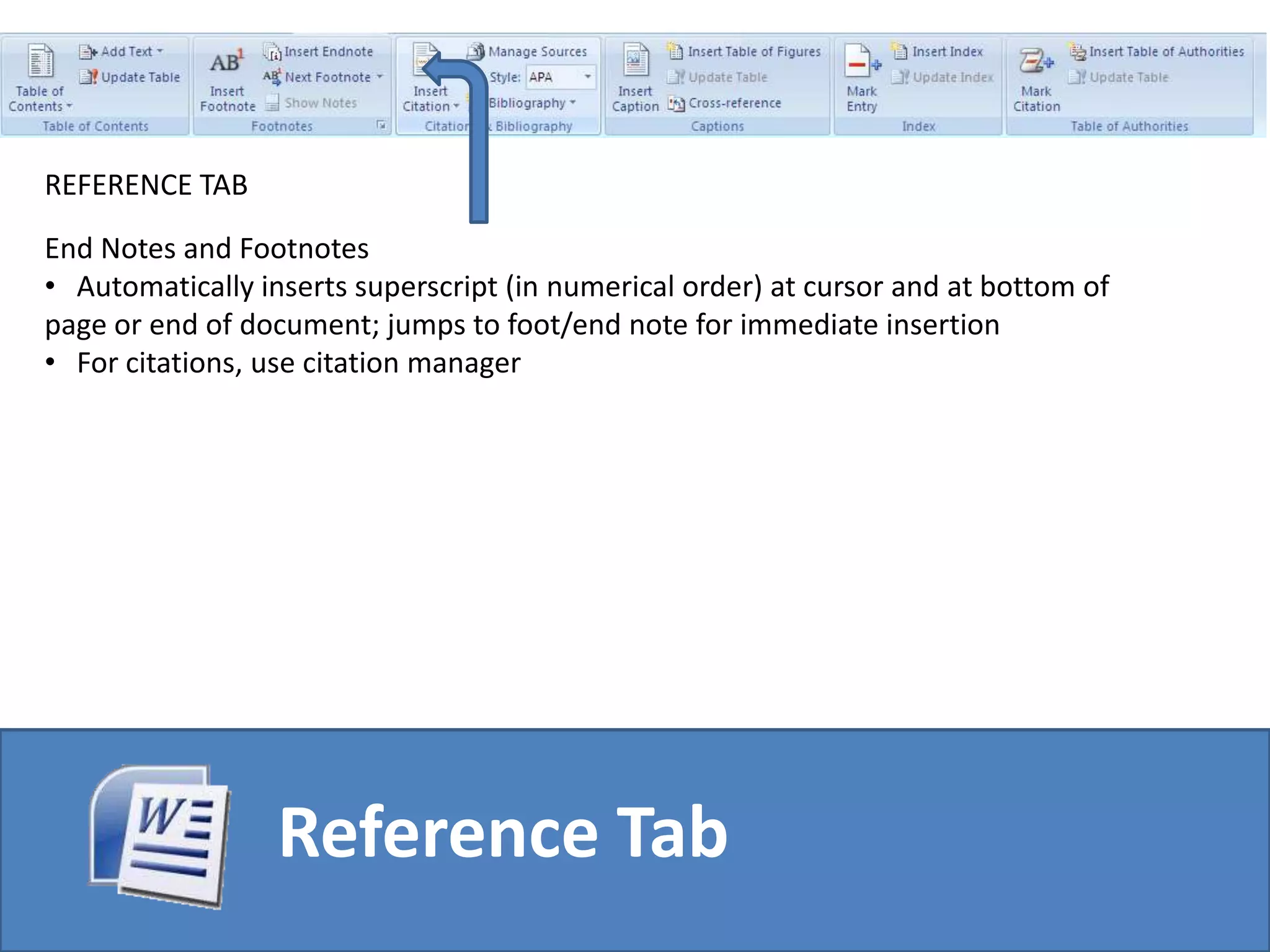 Click an item to pasteHome Tab