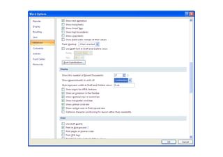 Word 2007 lesson | PDF