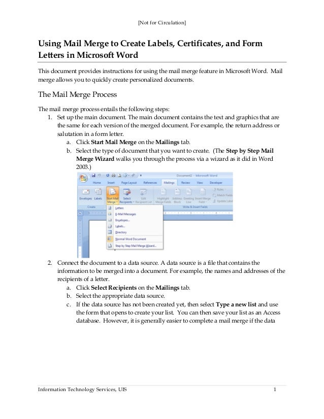 mail merge to pdf word 2007