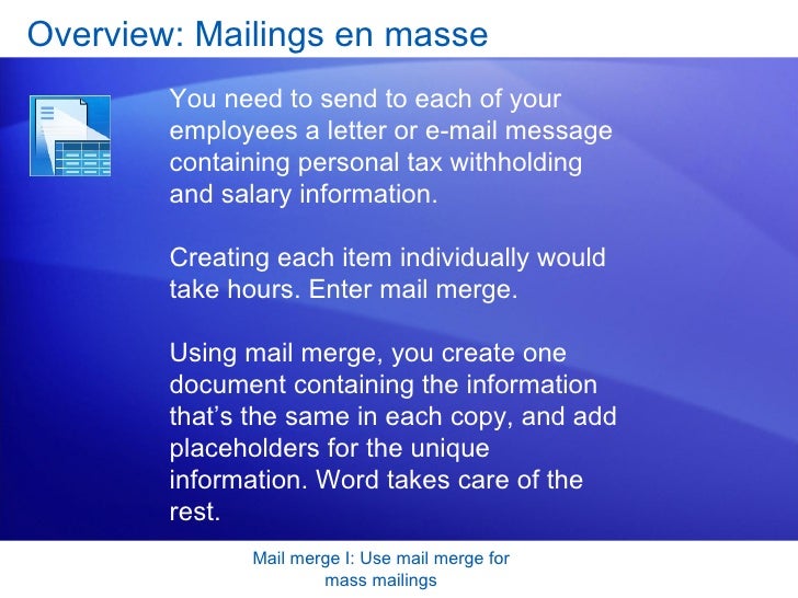 email mass mailings