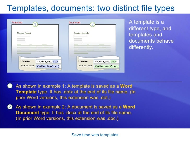 word 2007 save time with templates word dotx