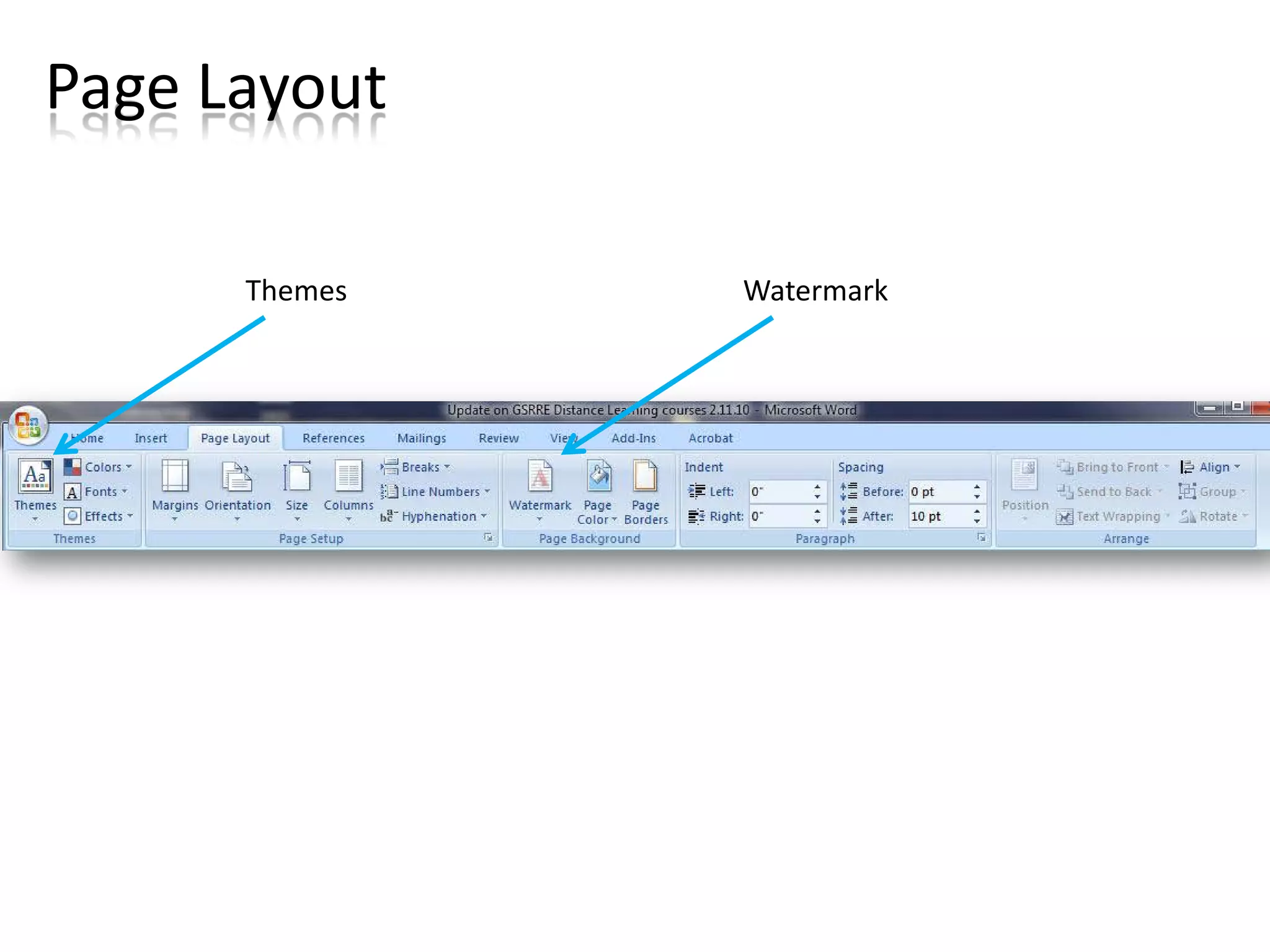 Page Layout

      Themes   Watermark
 