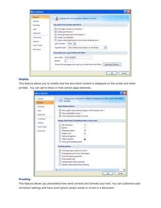 Word2007 tutorial | PDF