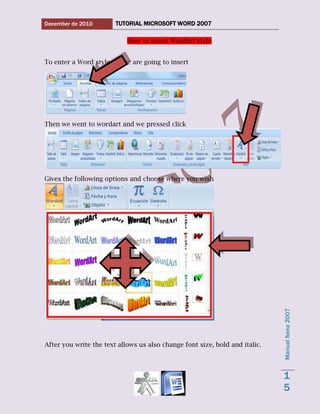 Word 2007 tutorial 1