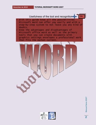 Word 2007 tutorial 1