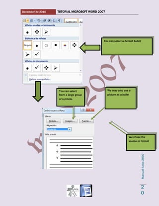 Word 2007 tutorial 1
