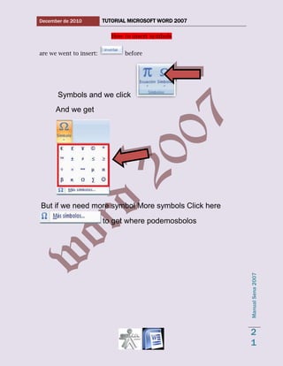 Word 2007 tutorial 1