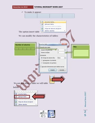 Word 2007 tutorial 1