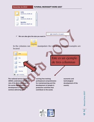 Word 2007 tutorial 1