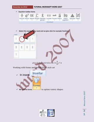 Word 2007 tutorial 1