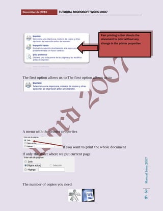 Word 2007 tutorial 1