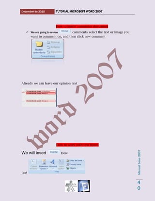 Word 2007 tutorial 1