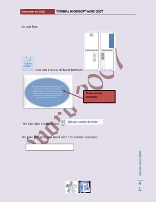 Word 2007 tutorial 1