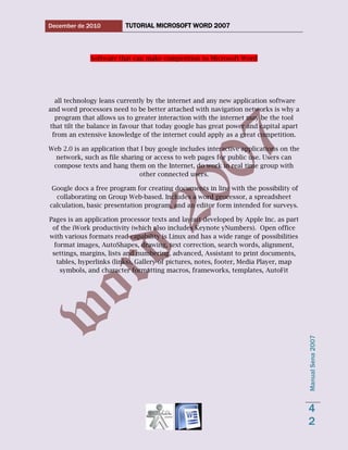 Word 2007 tutorial 1