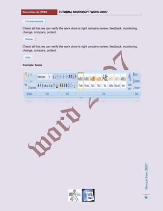 Word 2007 tutorial 1