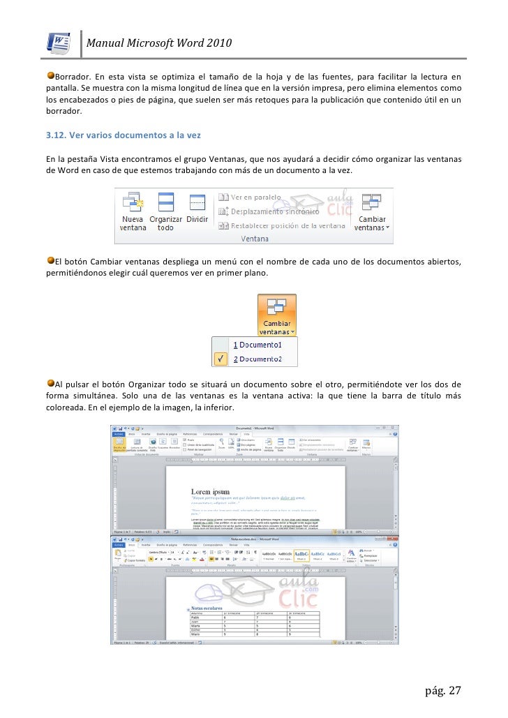 Para Que Sirve Vista Borrador Word 2007