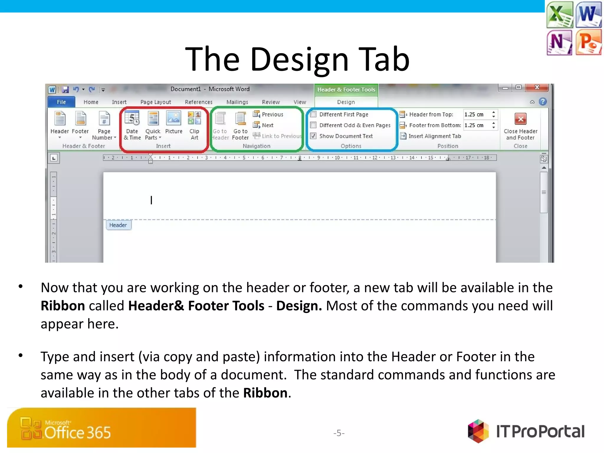 Header Copy Pasta Word 2010 Headers and Footers | PPT
