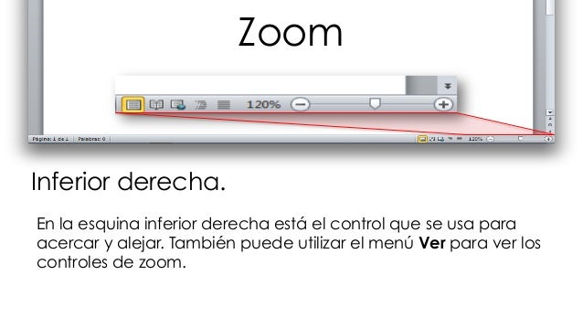 Resultado de imagen para control deslizante del zoom excel