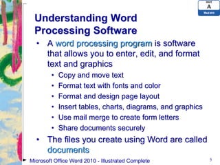 Word 2010 Unit A PPT | PDF