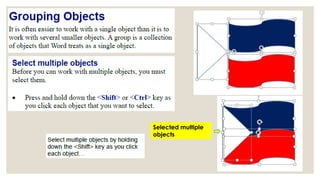 Selected multiple 
objects 
 