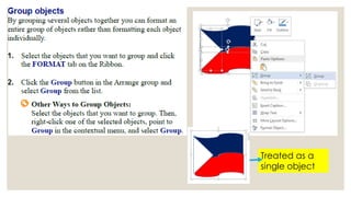 Treated as a 
single object 
 