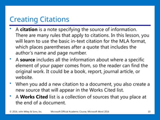Microsoft Word2016 by wiley_lesson09.pptx
