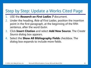 Microsoft Word2016 by wiley_lesson09.pptx
