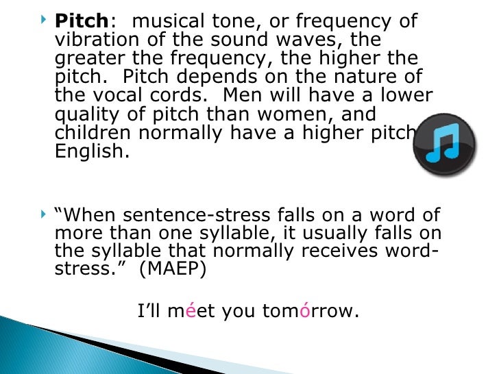 Word and sentence stress