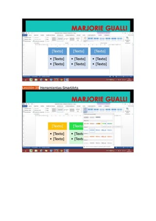 Lección 39 Herramientas SmartArts
 