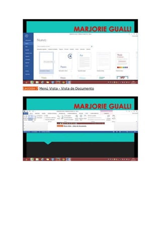 Lección 7 Menú Vista - Vista de Documento
 