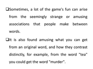 Word Association | PPTX