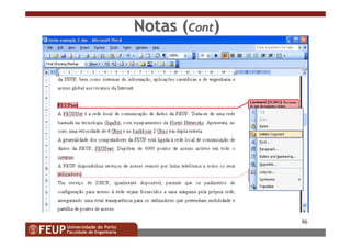 96
Notas (Notas (ContCont))
 