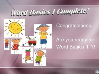 Word Basics1 | PPT