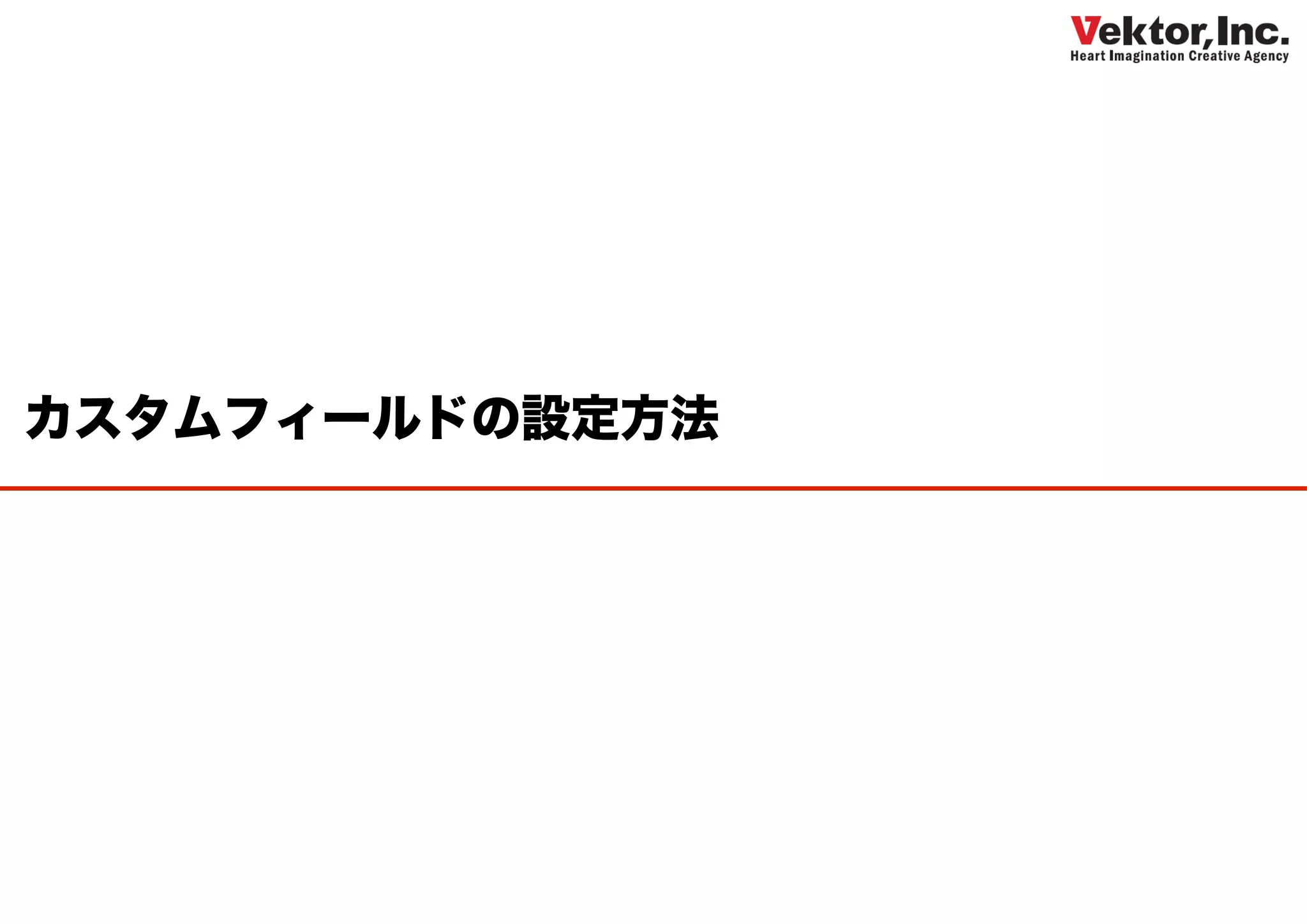 カスタムフィールドの設定方法
 